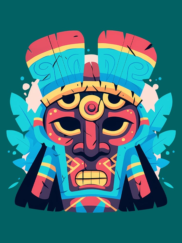 Colorful Tribal Art Mask Trending Now