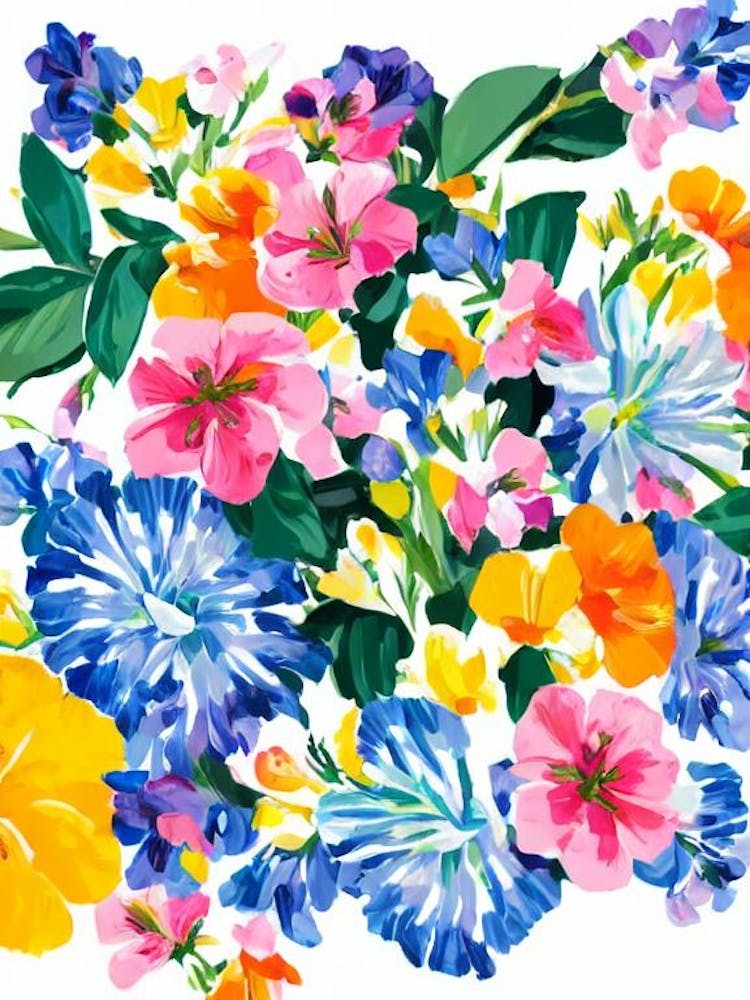 Alstromeria Modern Colourful Flower