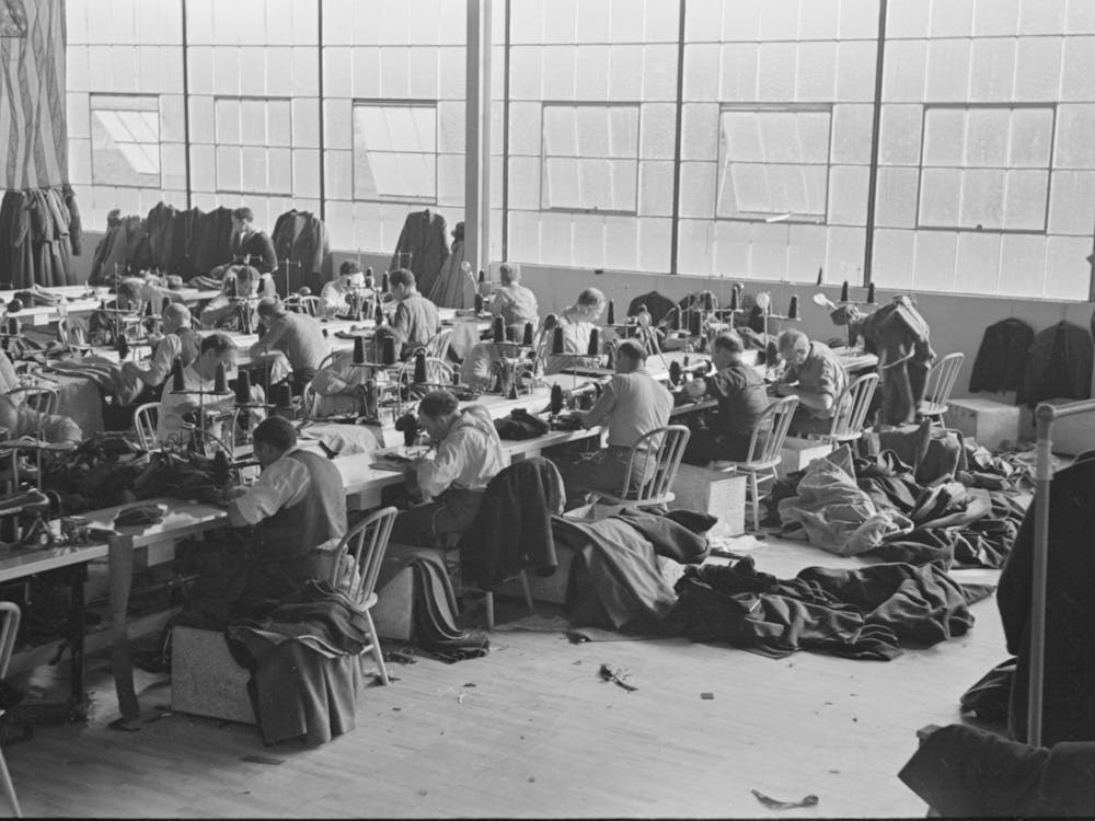 Some Of The Operators In The Cooperative Garment Factory At Jersey Homesteads, Hightstown, New Jersey