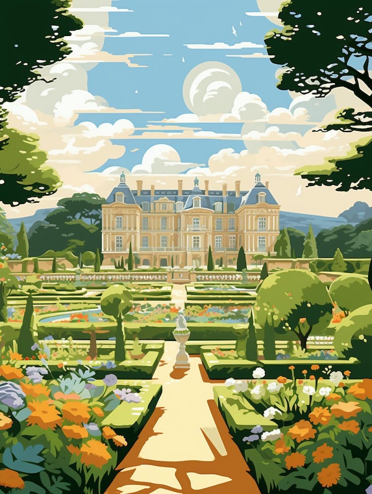 Versailles Gardens France  Illustration 1