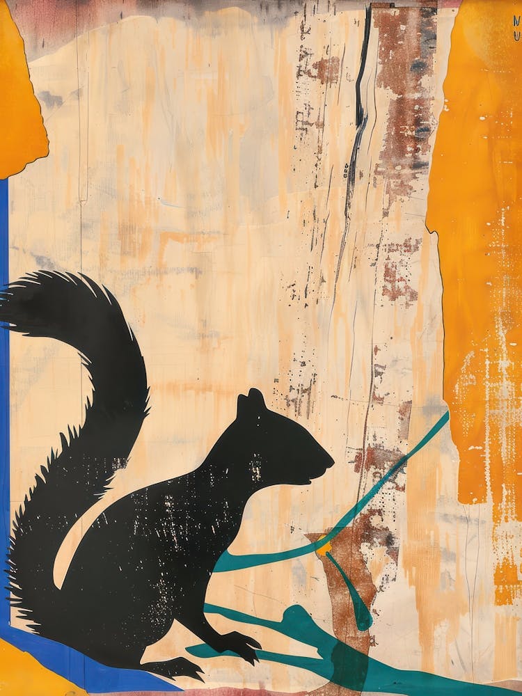 Squirrel 3 Cut Out Collage