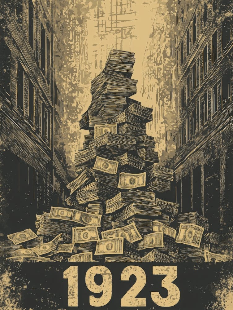 Aihrgdesign A Vintage Historical Poster Symbolizing The 1923 1