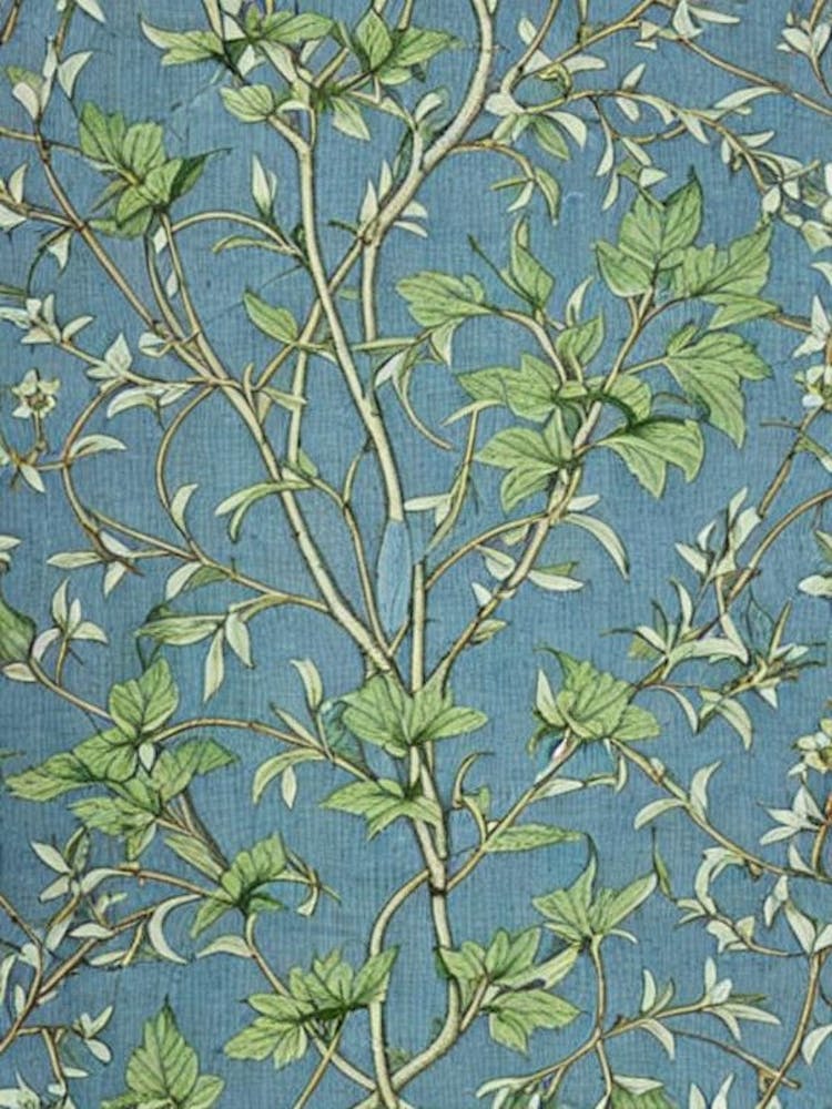 Cottonwood 2 tree Vintage Botanical