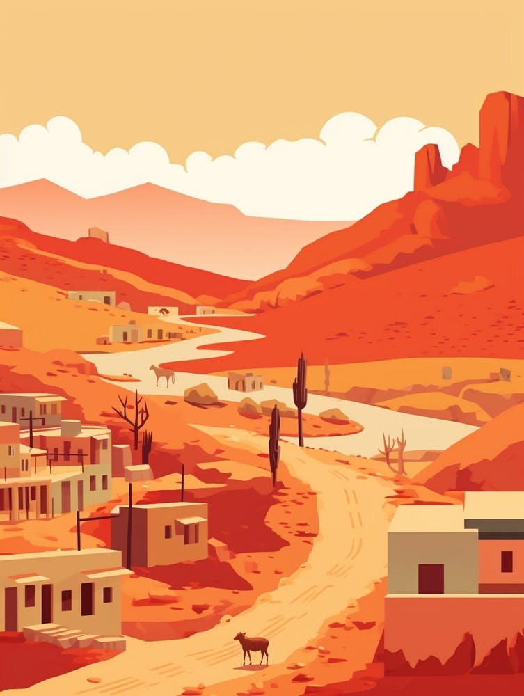 Bolivia Travel Illustration
