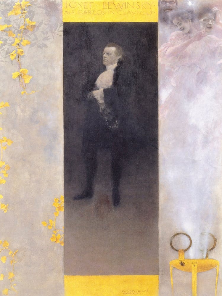 Der Hofschauspieler Josef Lewinsky Als Carlos In Clavigo (1895), Gustav Klimt