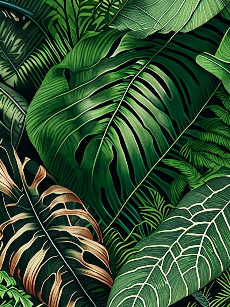 Jungle Foliage 4 Botanical