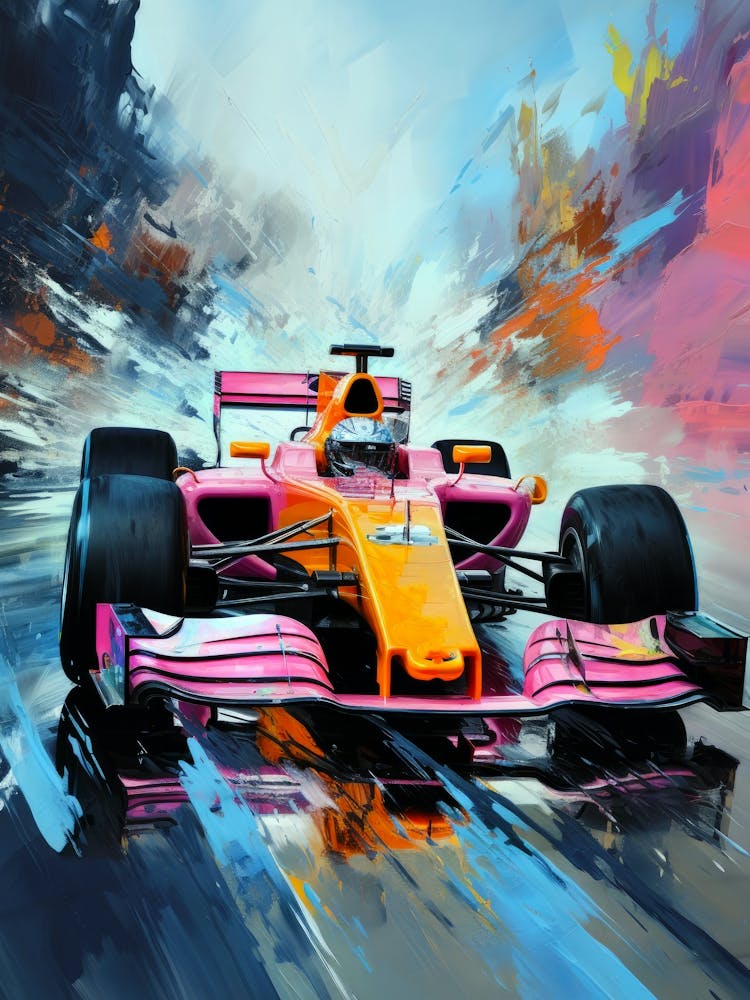 Pink Racing Car sport