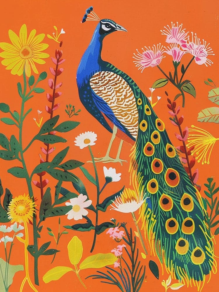 Spring Birds Peacock 4