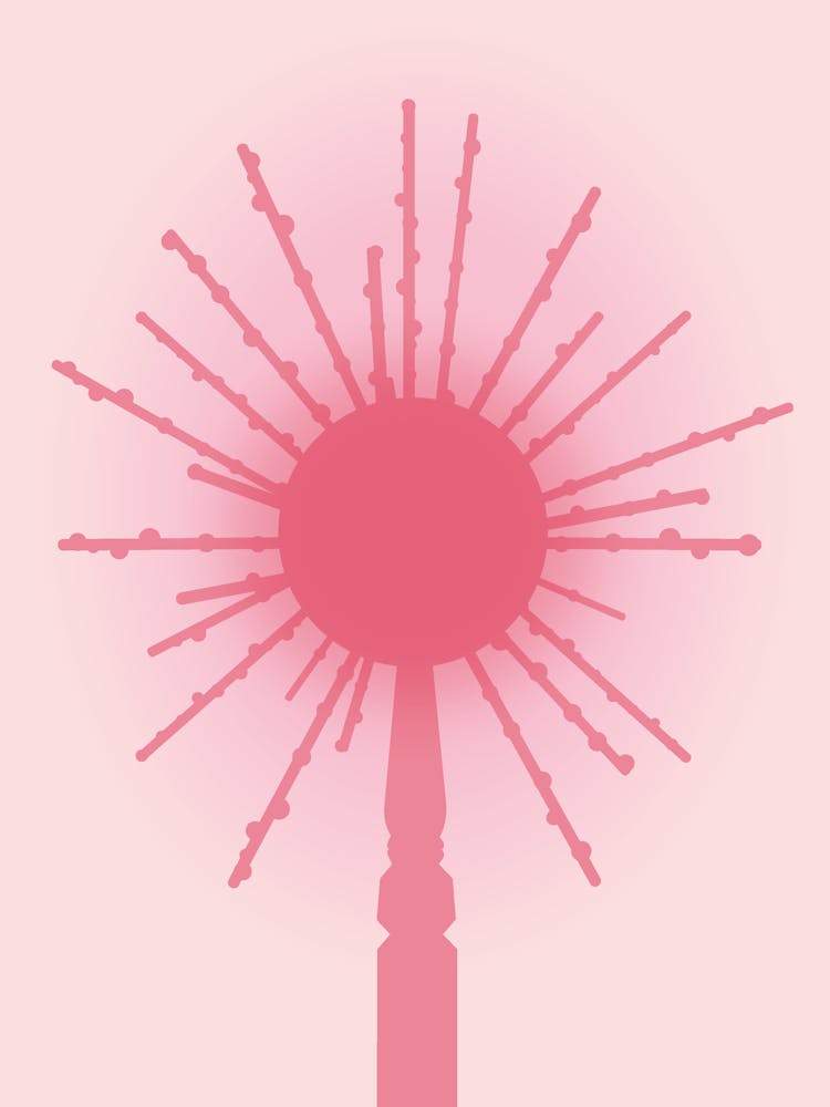 Wicked Glinda the Good Witch's wand silhouette pink