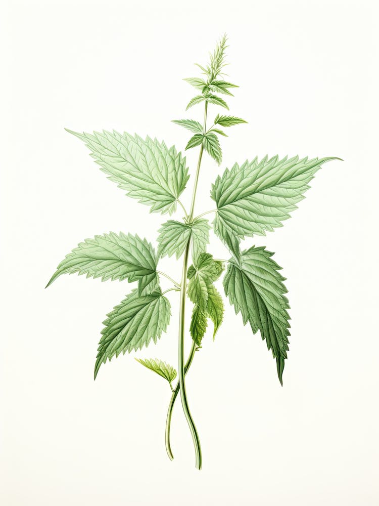 Ortie Herbes Botaniques Vintage 2