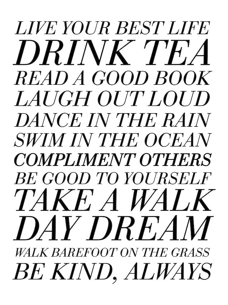 Live Your Best Life To Do Board