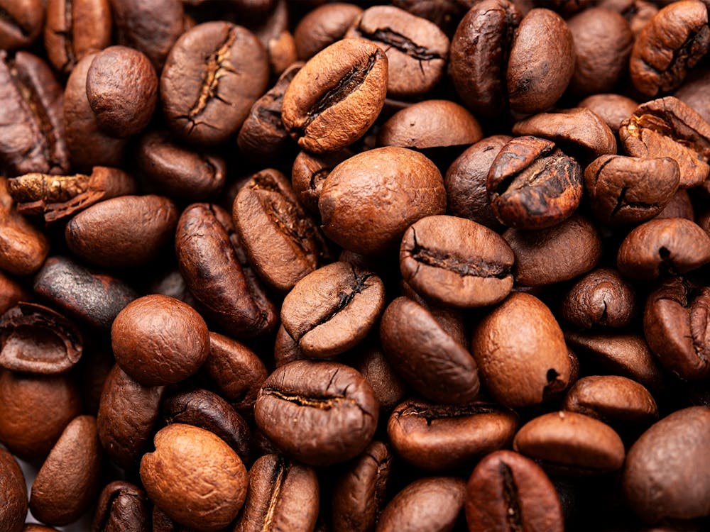 Kaffeebohnen — Kaffee-Poster, Küchenkunstdruck, Küchenwanddeko, Kaffee-Zitat, Motivationsposter 1