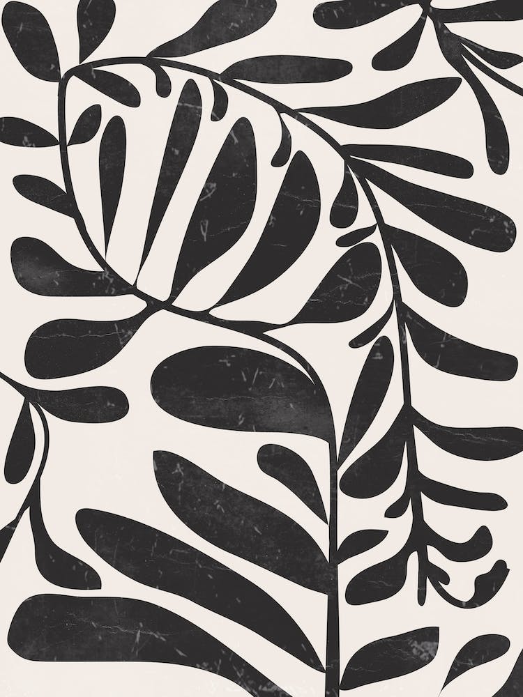 Abstract Plant 2 Living Room Art print