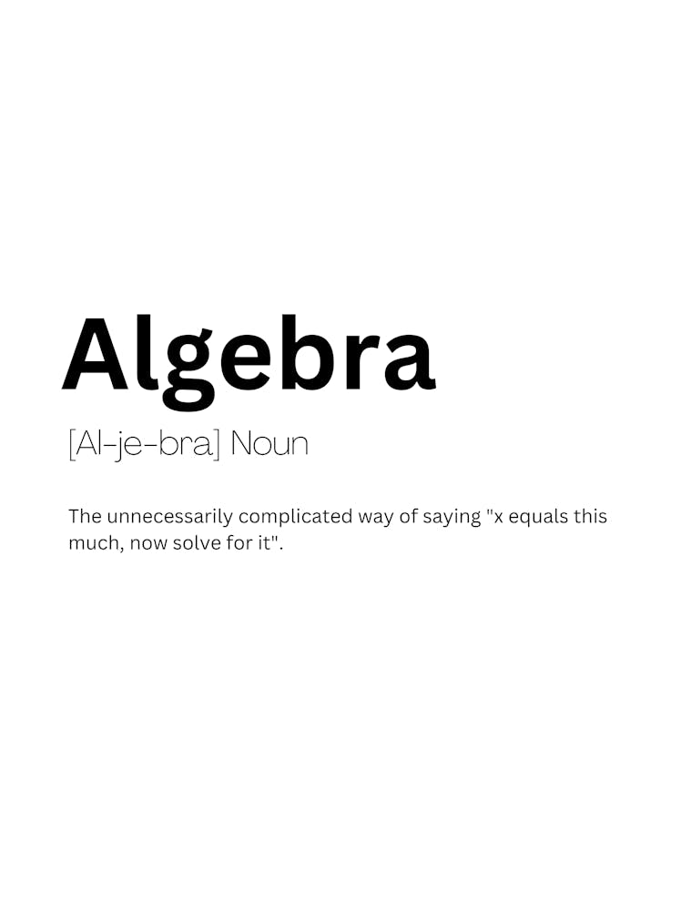 Algebra Definition Meaning