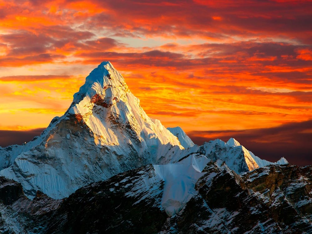 Everest At Sunset