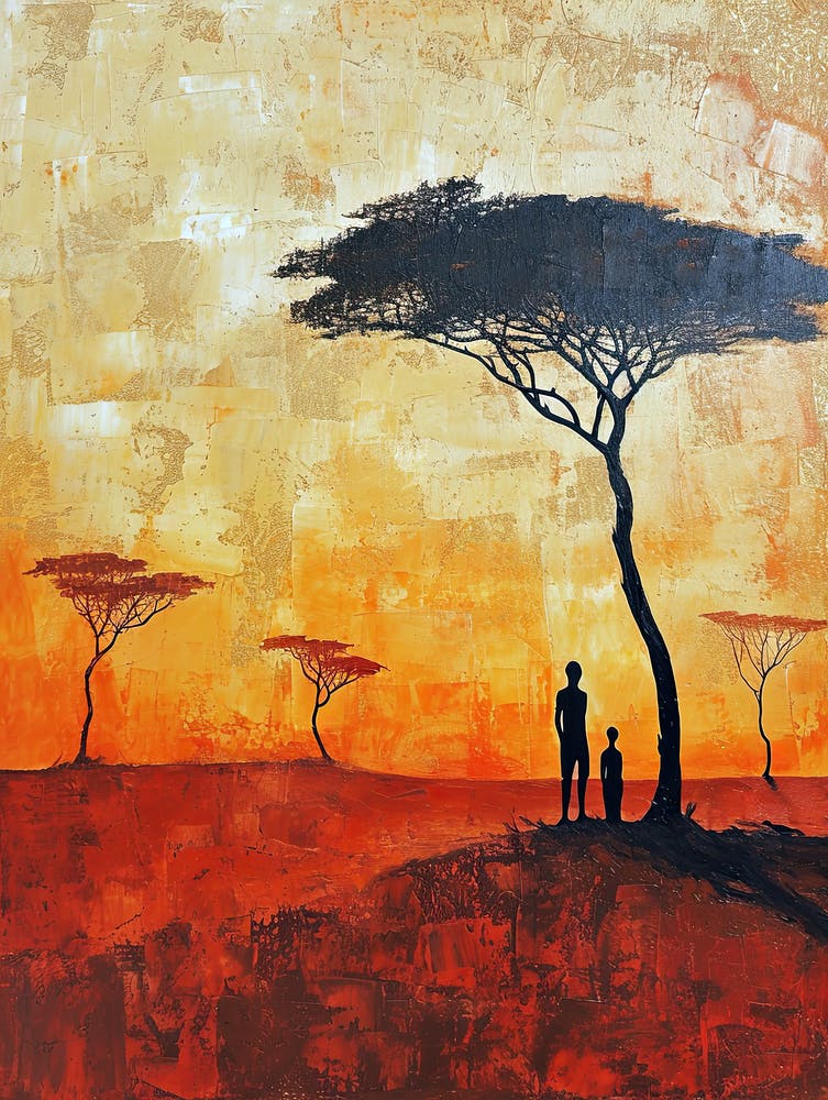 Sunset In Kenya, Africa