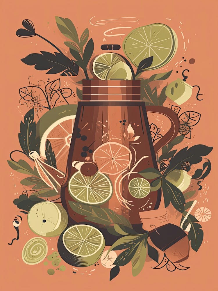 Moscow Mule Cocktail Mid Century Modern 4