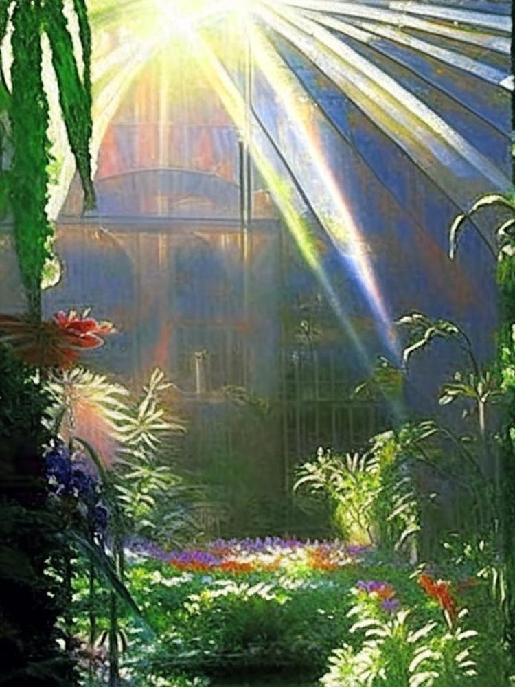 Phipps Conservatory And Botanical Gardens, Usa Classic Painting