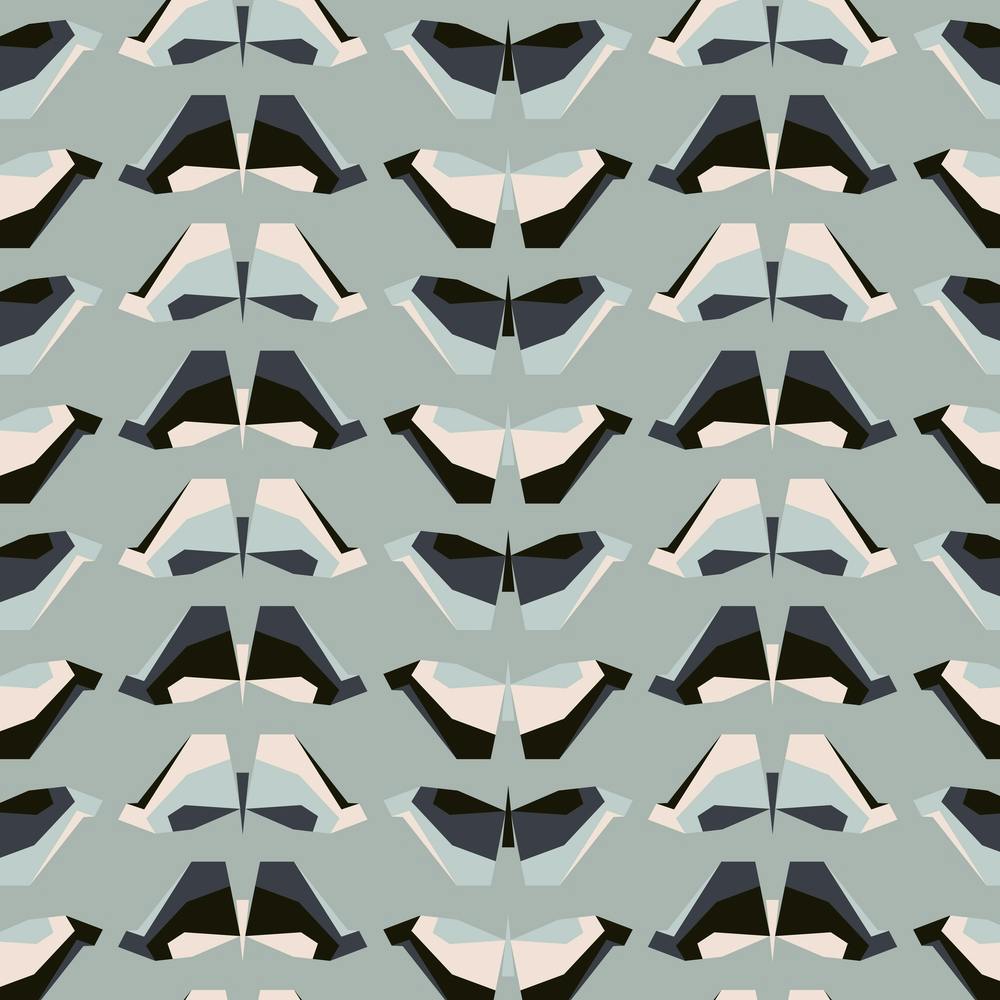 Geometric Butterflies Square