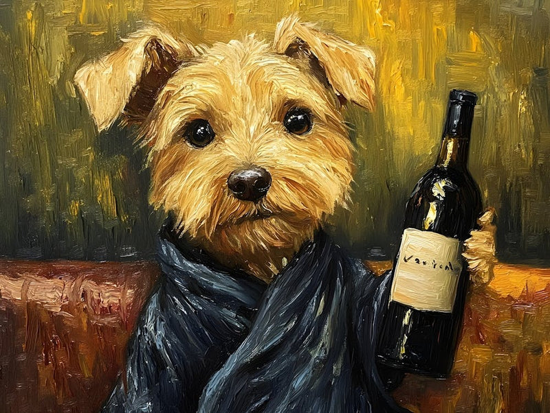 Dog In Bathrobe 5