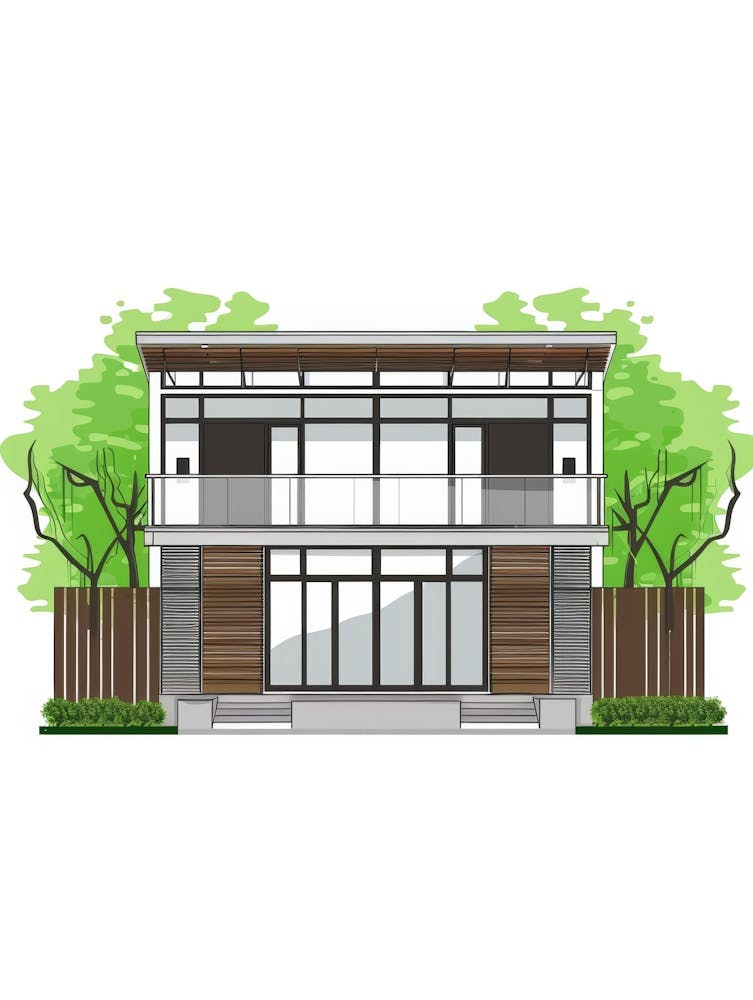 Modern House Vector Illustration