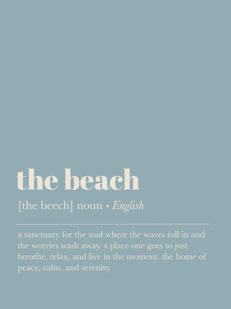 Beach Definition Blue