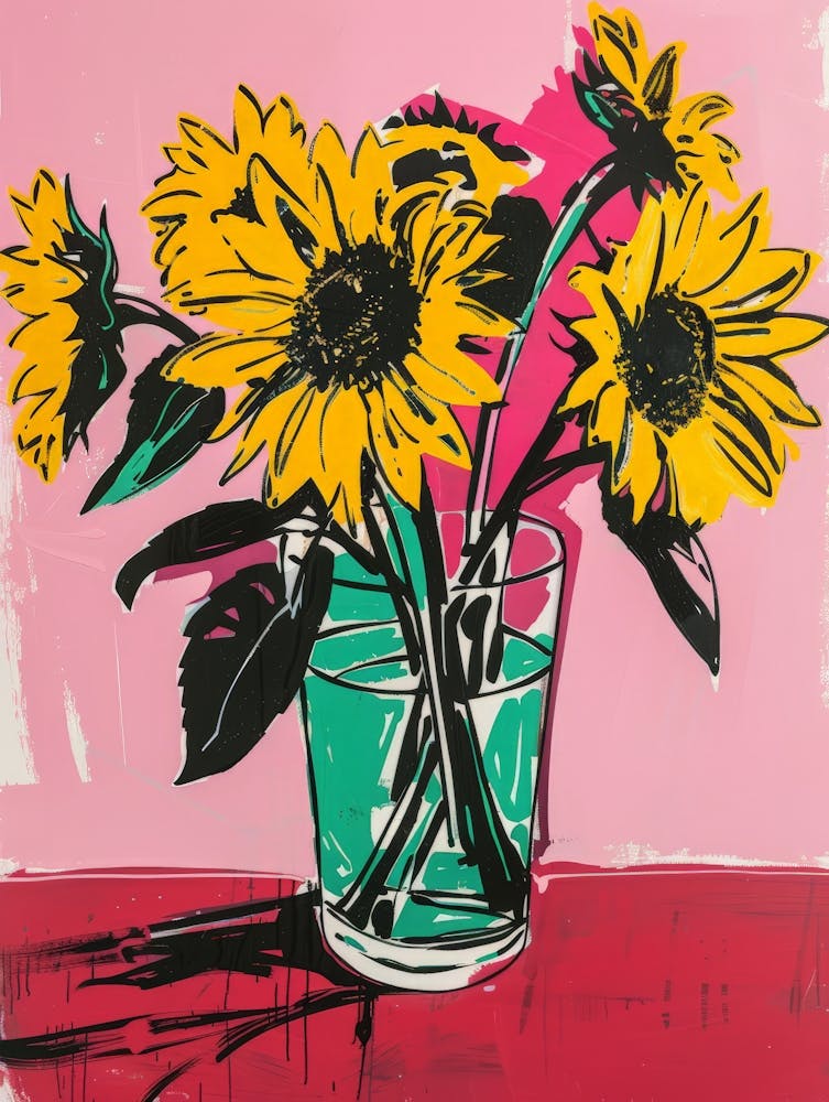 Sunflowers In A Vase 15