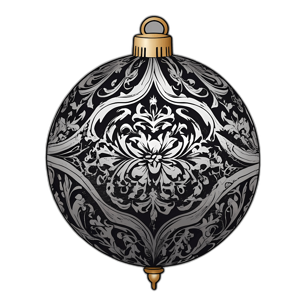 Gothic Inspired Style Christmas Bauble
