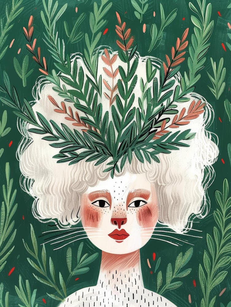 Christmas Girl Illustration