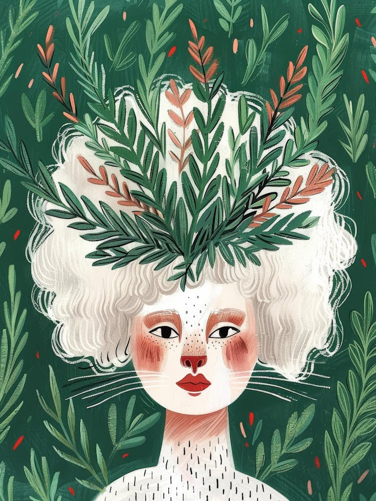 Christmas Girl Illustration