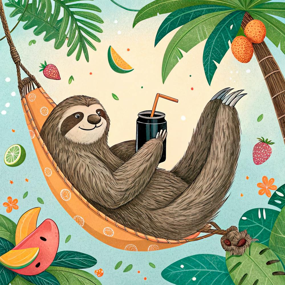 Sloth In A Hammock