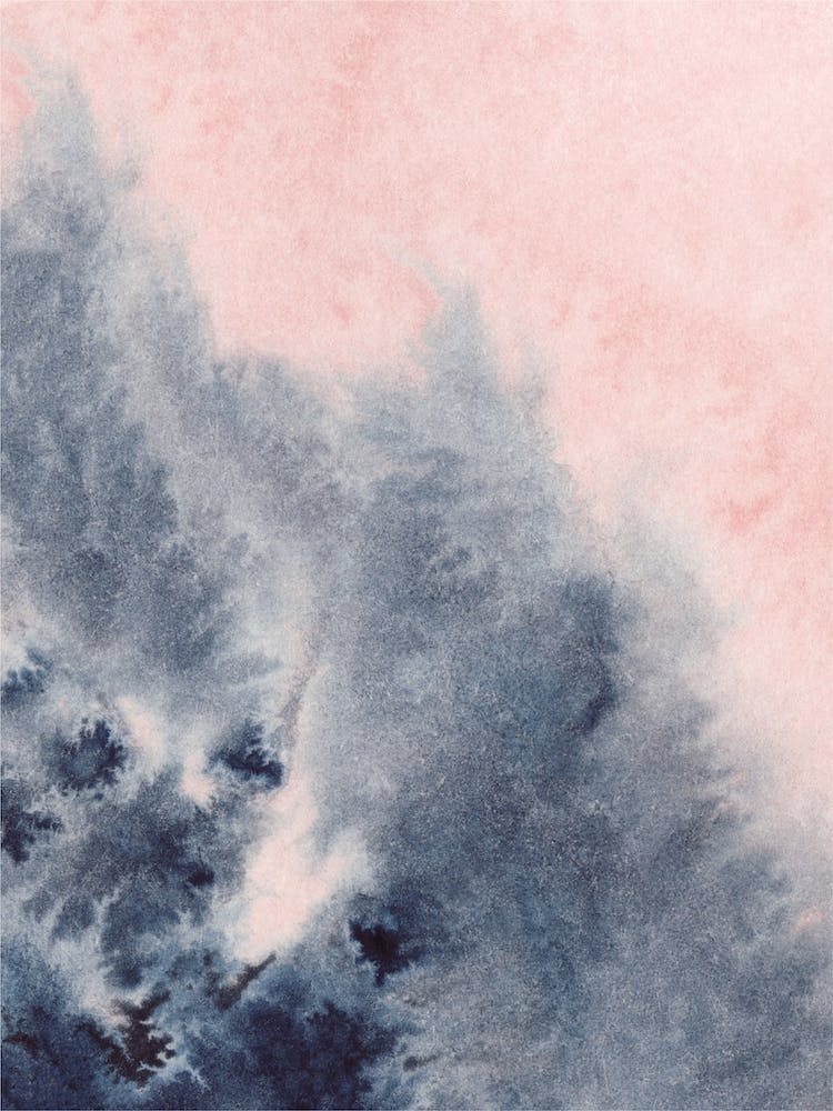 Sand Pink And Navy Watercolour 4