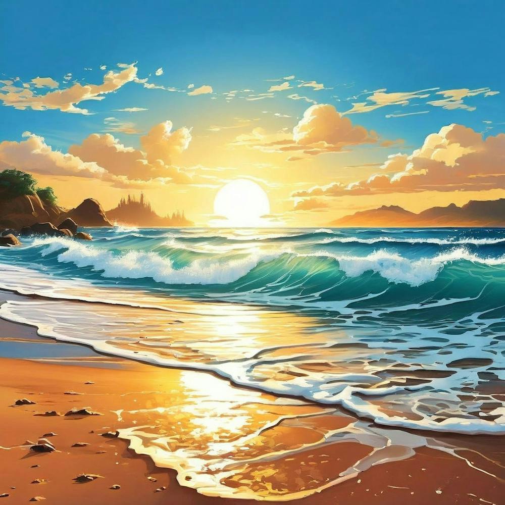 Sunset On The Beach