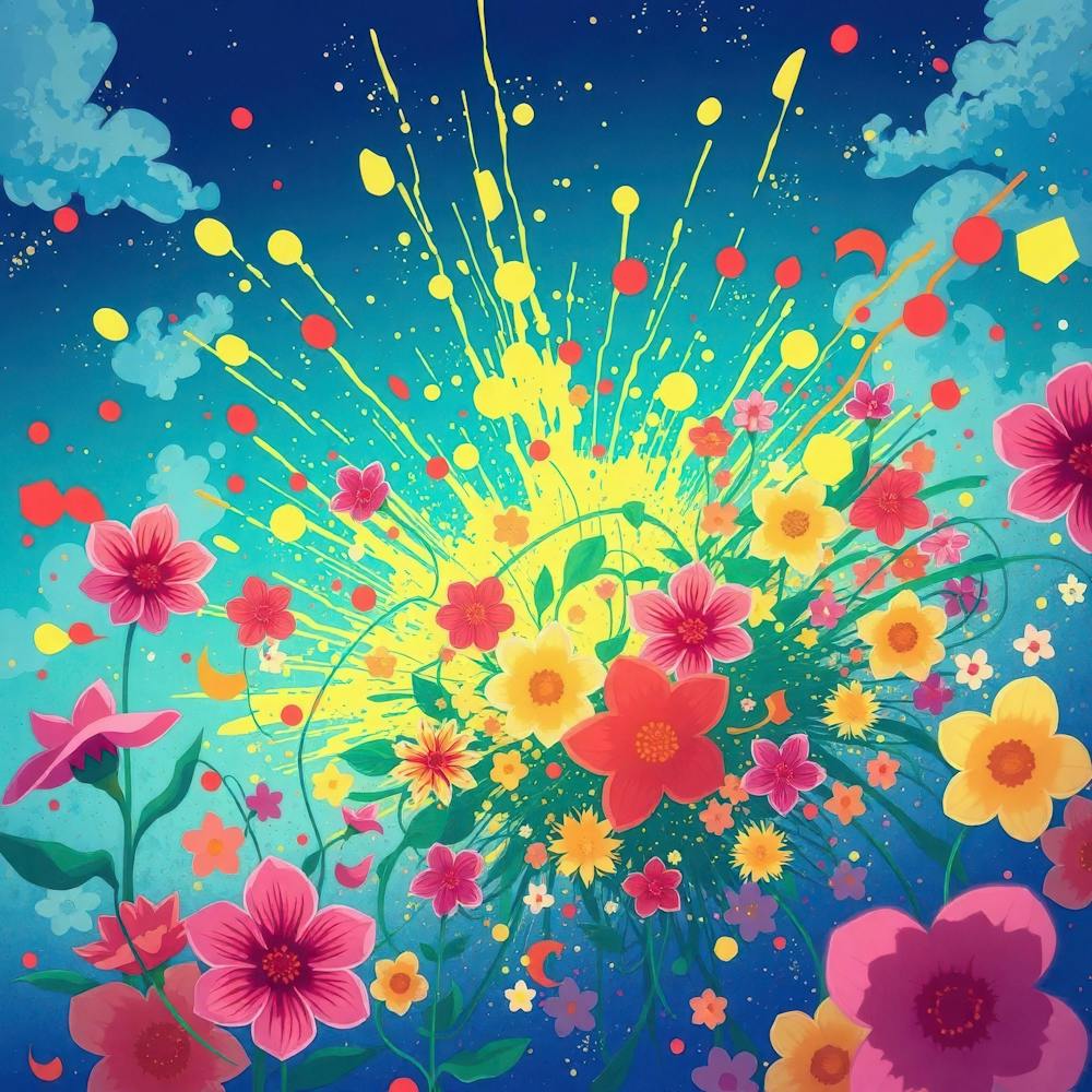 Colorful Flowers Background