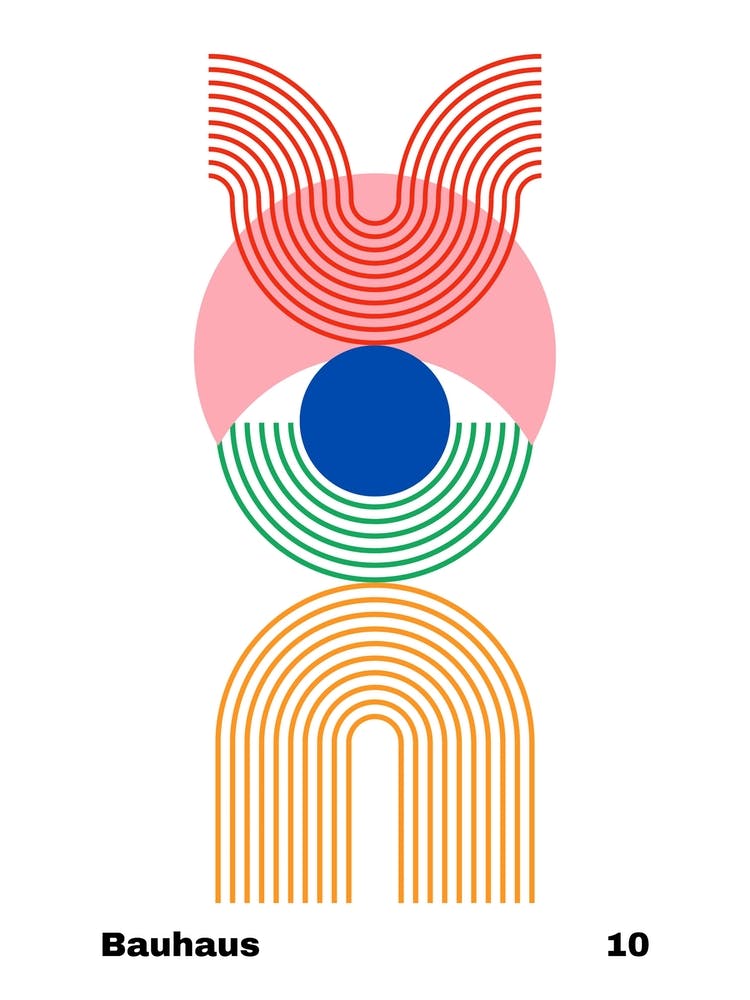 Geometric Bauhaus Poster 10