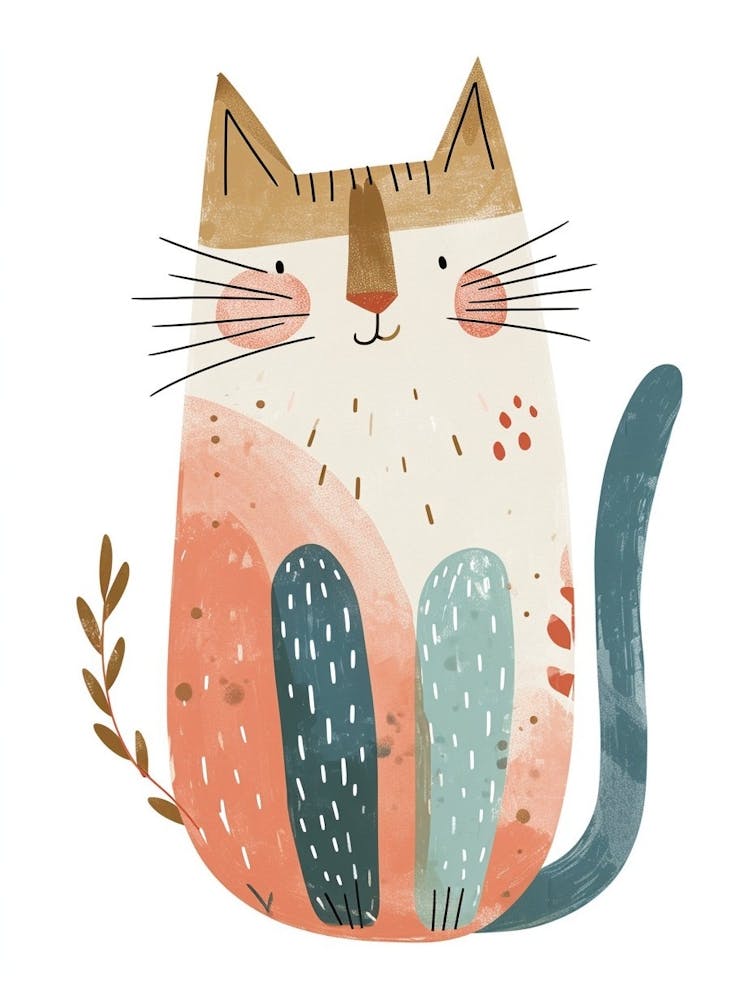 Sokoke Cat Clipart Illustration 3