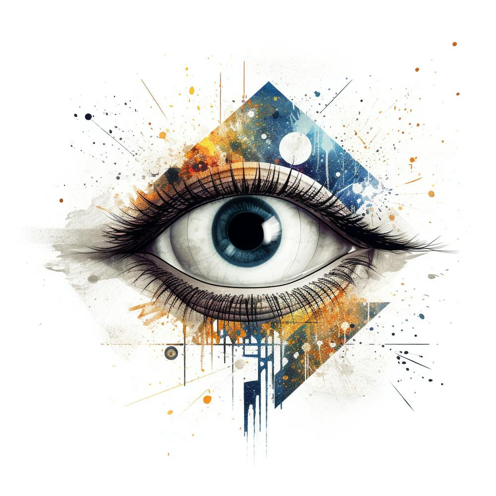 Abstract Eye And Planet