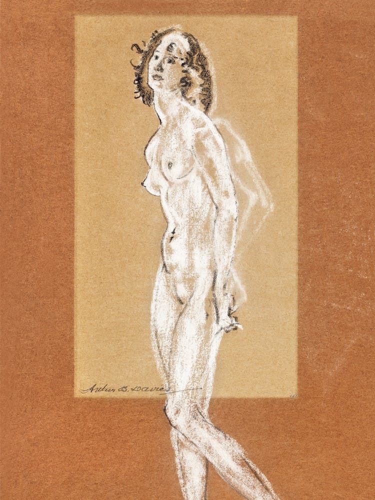 Standing Female Nude, Arthur B Davies