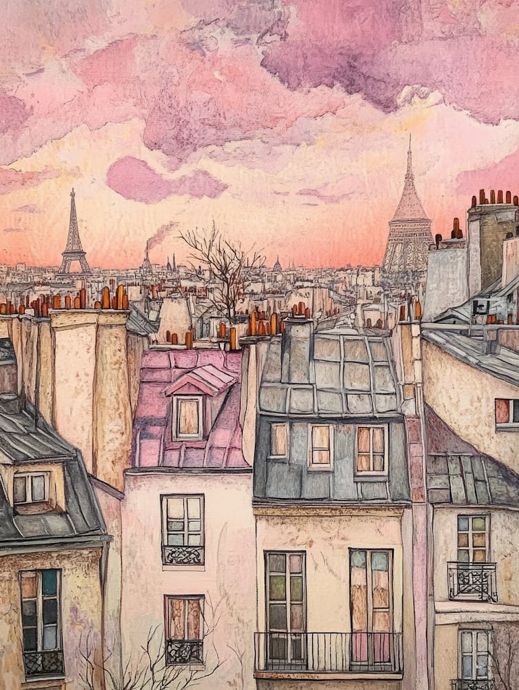 Paris Au Coucher du Soleil 5