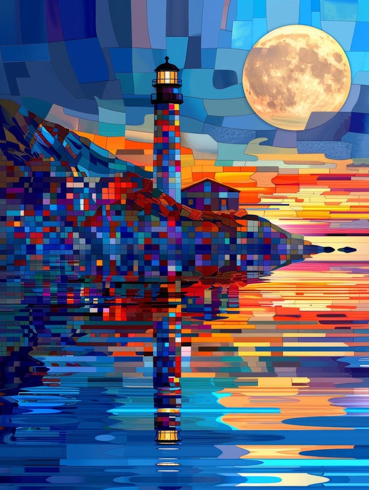 Lighthouse At Sunset 15