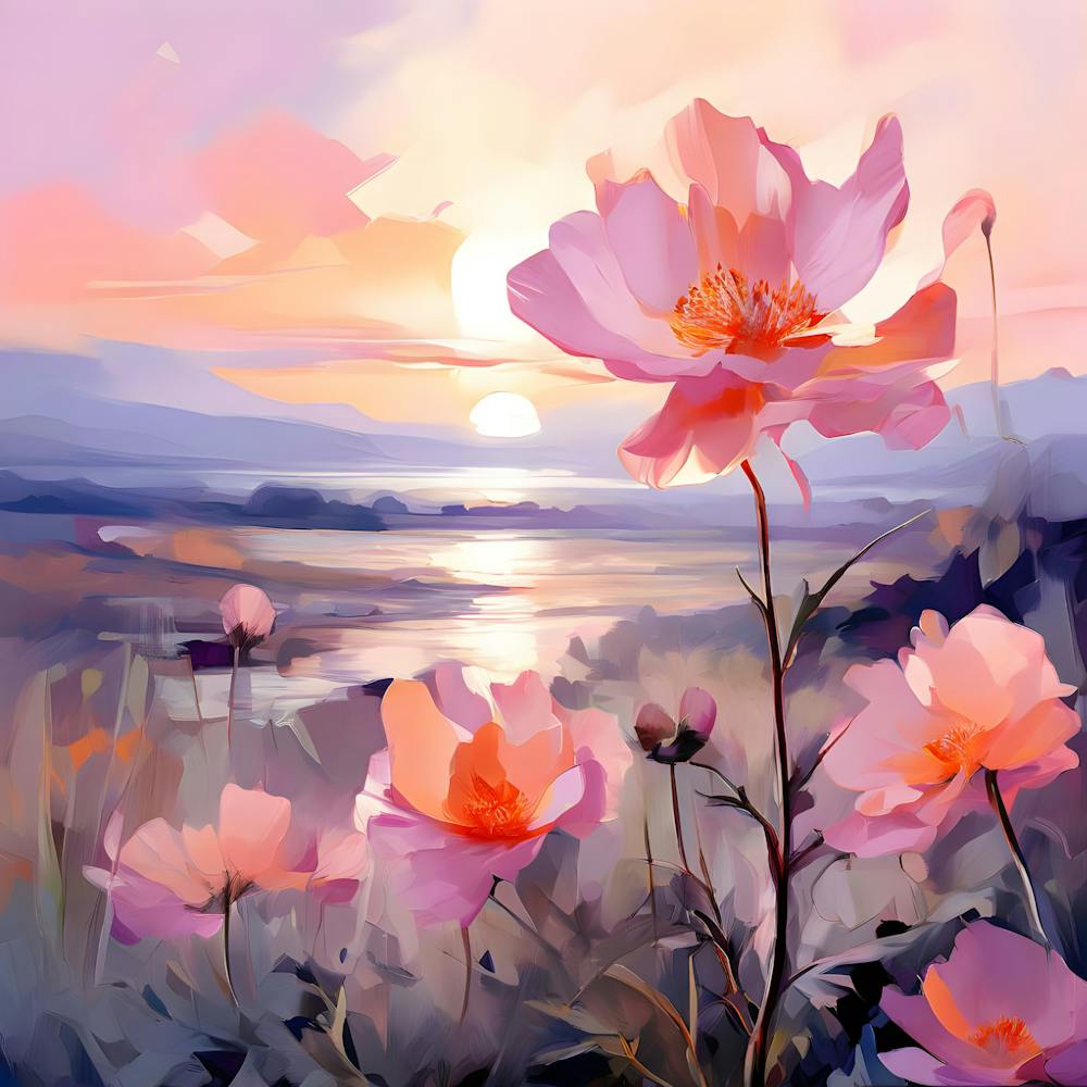 Sonnenuntergangsblumen 3