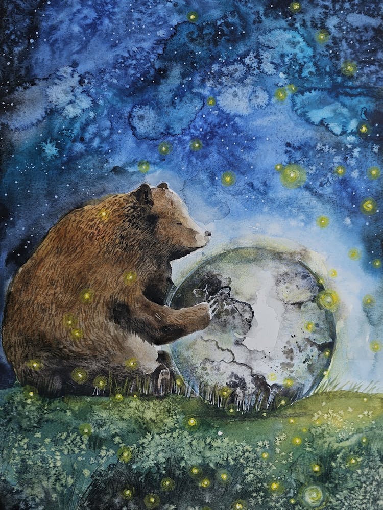 Bear With Moon