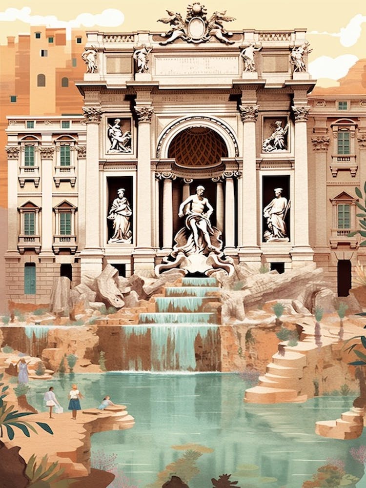 Trevi Fountain Rome Italy