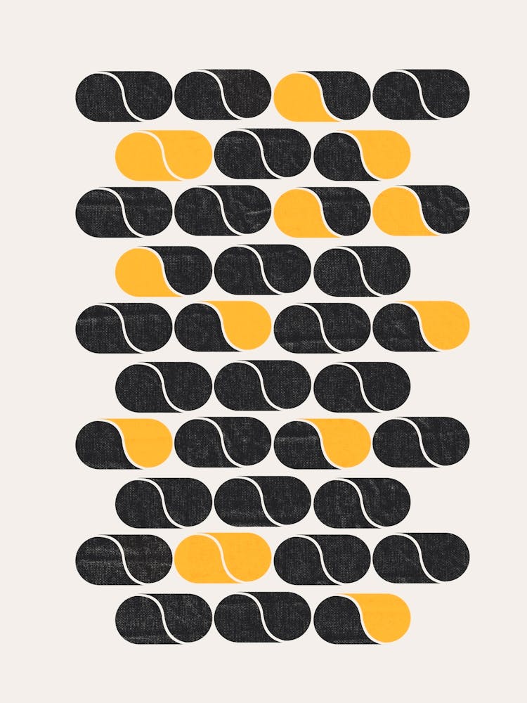 Black And Yellow Geometry