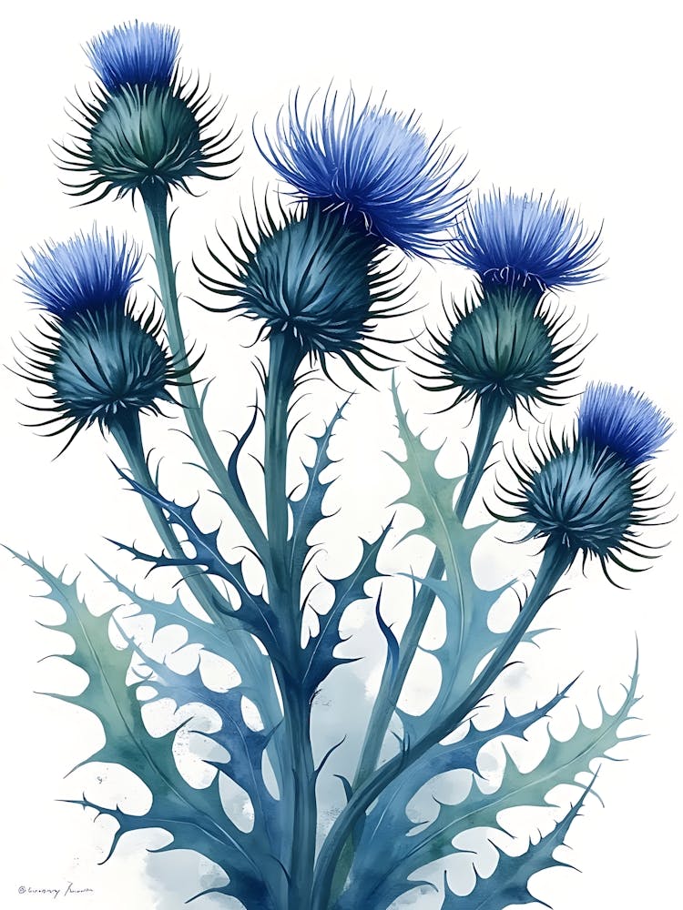 Trailing Blue Flower Vines