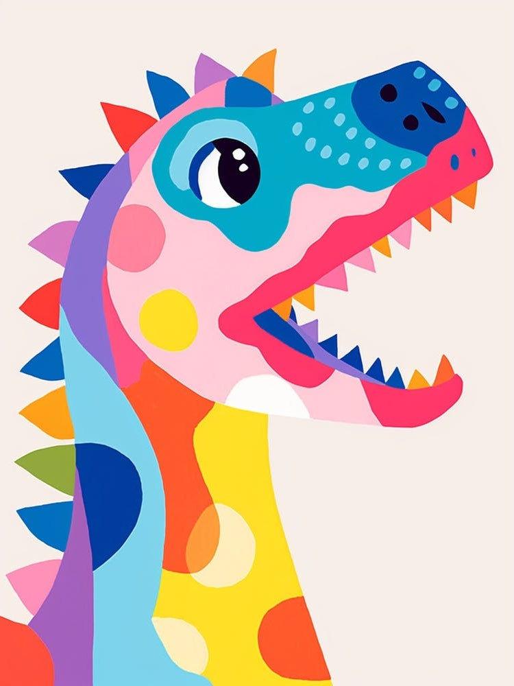 Colourful Dinosaur Scelidosaurus 2