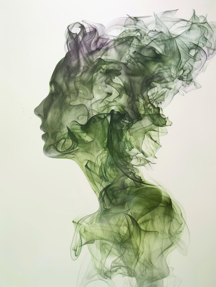Smoke Portrait Of A Woman 6