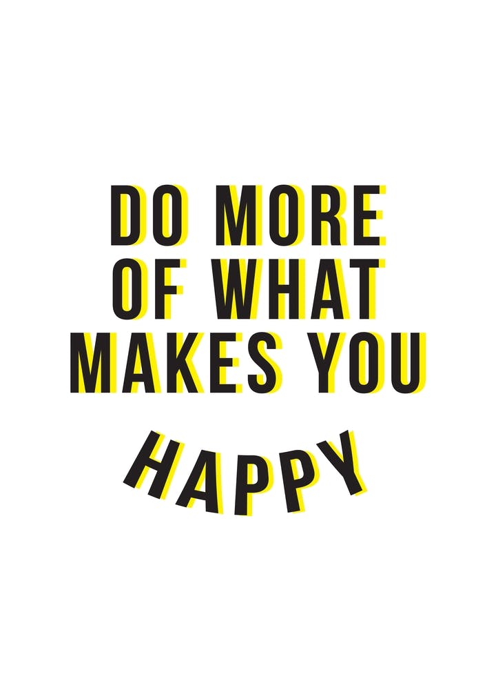 Do More Be Happy Yellow