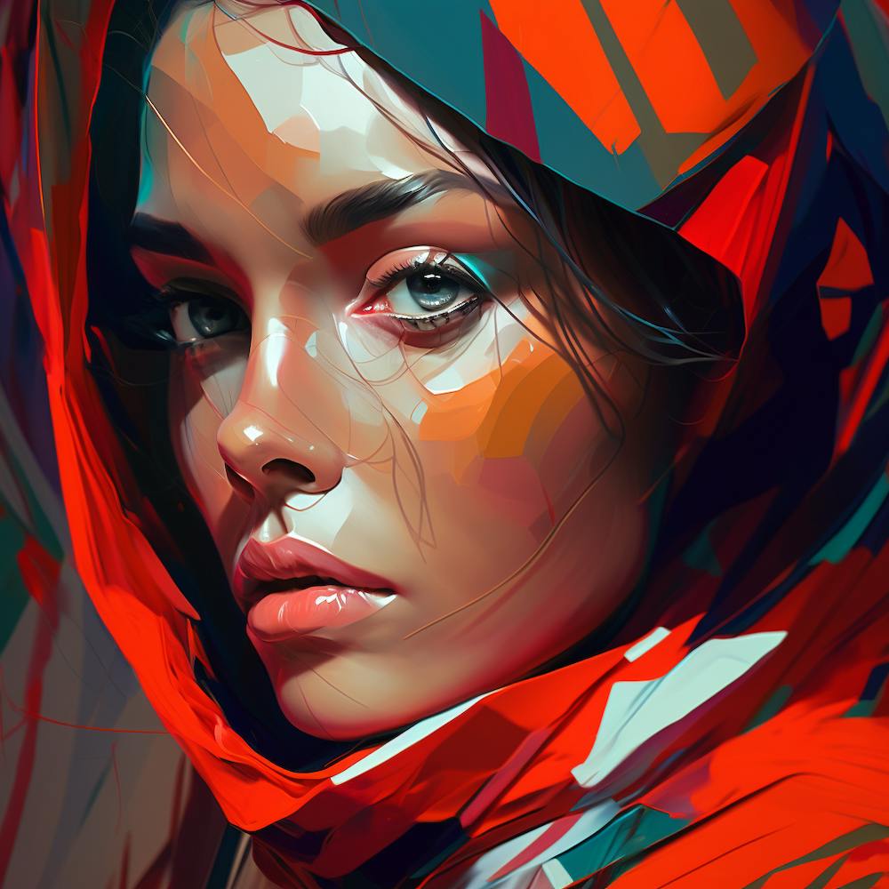 Veiled Beauty Fine Art Style Portrait