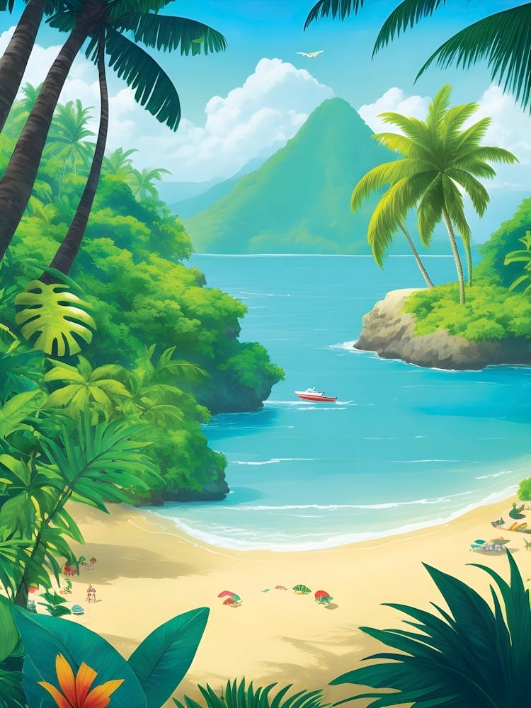 Tropical Beach Landscape 1